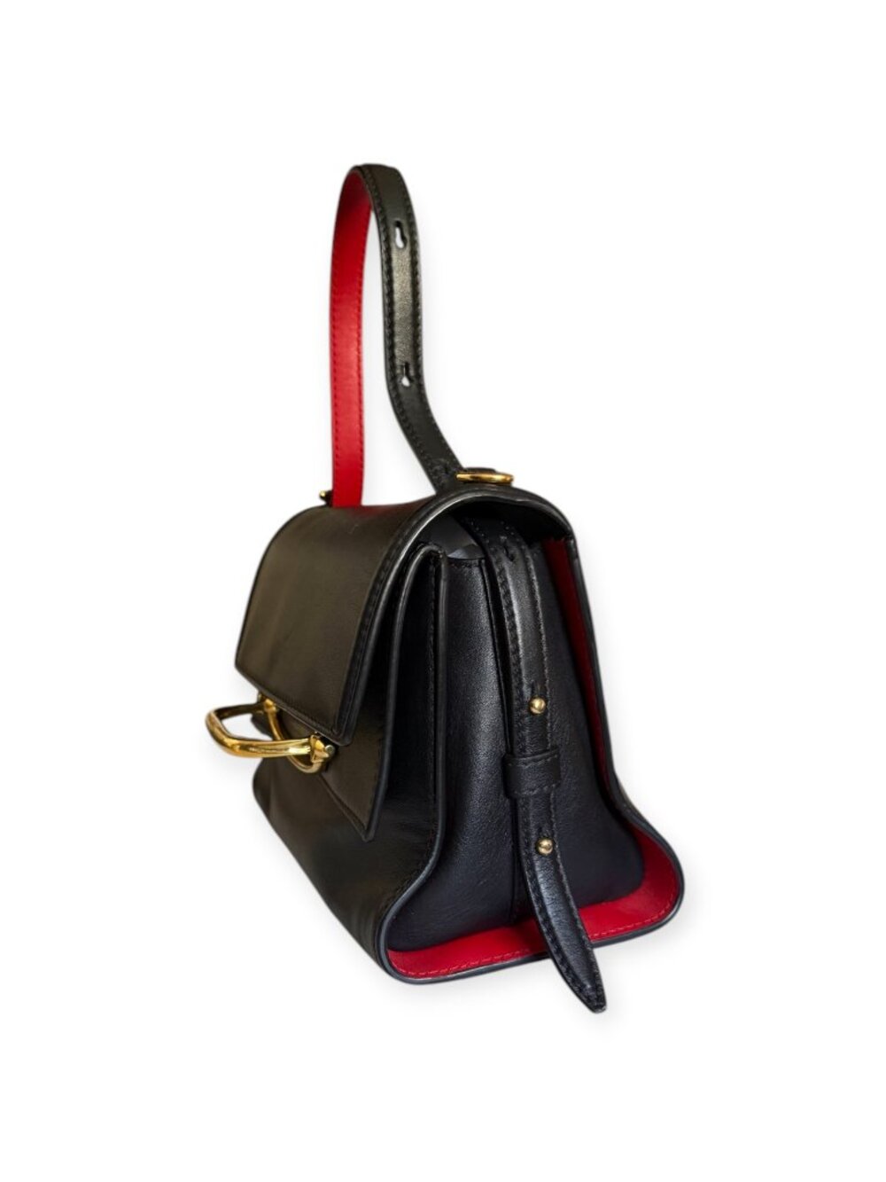 Alexander McQueen The Story Bag | Black Leather | Top Handle/Crossbody - Picture 3 of 10